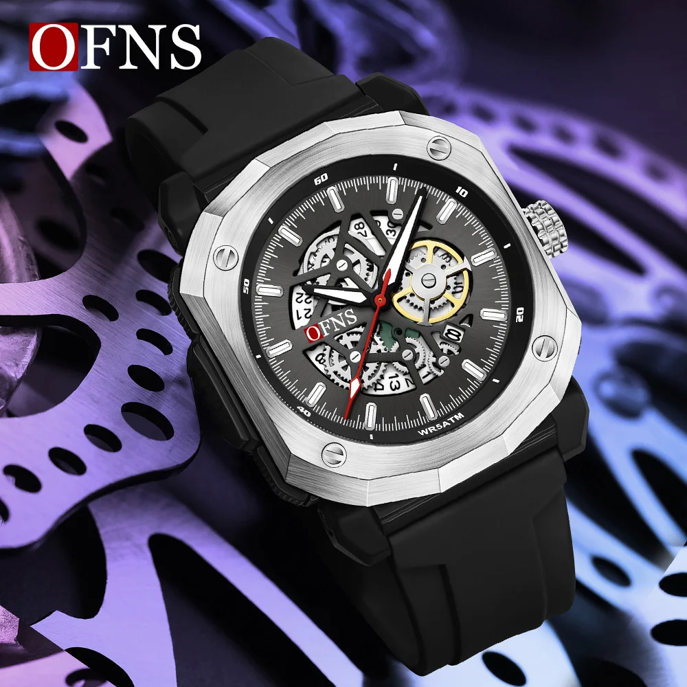 Модные мужские часы OFNS, новинка 8042, немеханические часы, многофункциональные водонепроницаемые мужские кварцевые часы со светящимся календарем
Модные мужские часы OFNS, новинка 8042, немеханические часы, многофункциональные водонепроницаемые мужские кварцевые часы со светящимся календарем