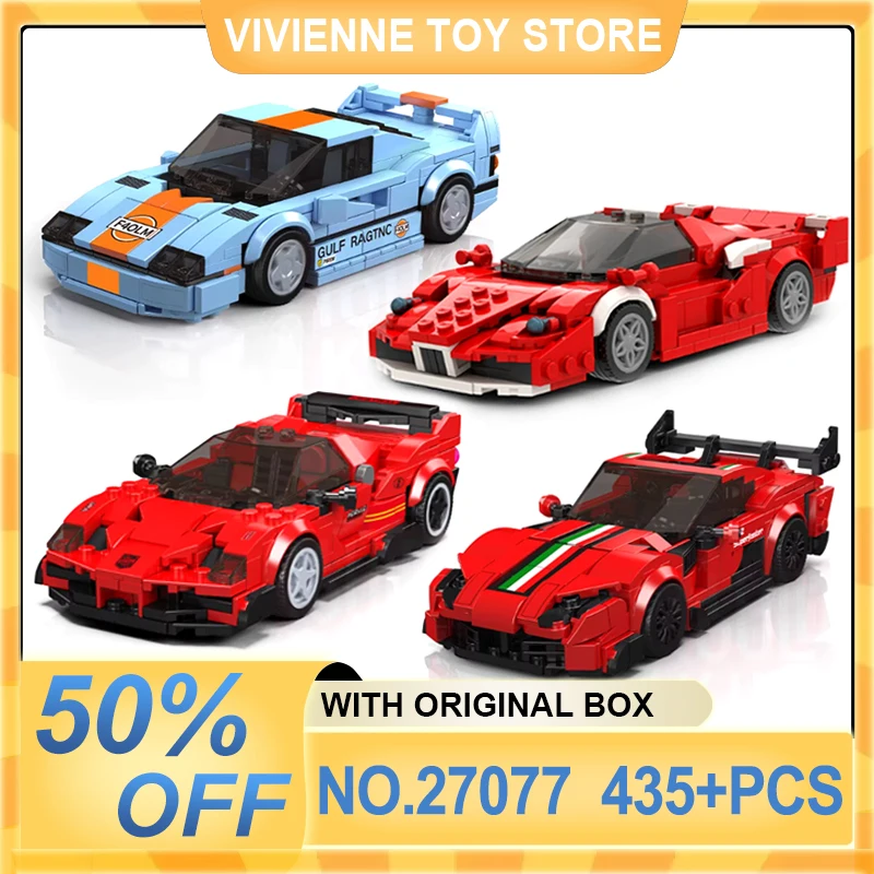 MOLD KING 27078 Технические гонщики F4T Speed Champions, строительный блок для автомобиля, кирпич с коробкой для дисплея, сборная игрушка, детский рождественский подарок
MOLD KING 27078 Технические гонщики F4T Speed Champions, строительный блок для автомобиля, кирпич с коробкой для дисплея, сборная игрушка, детский рождественский подарок