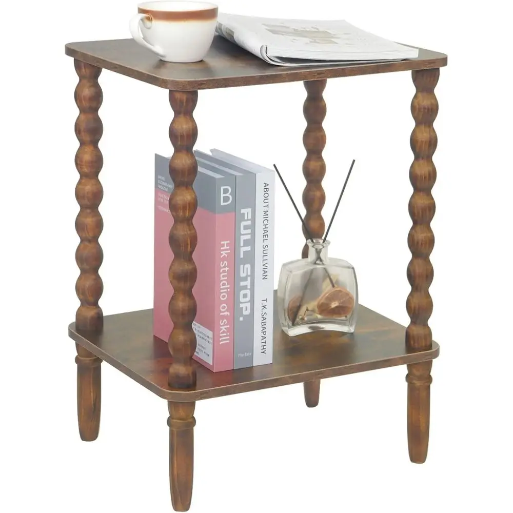 Rustic Brown 2-Tier Storage Side Table for Living Room and Bedroom, Ideal for Small Spaces
Rustic Brown 2-Tier Storage Side Table for Living Room and Bedroom, Ideal for Small Spaces