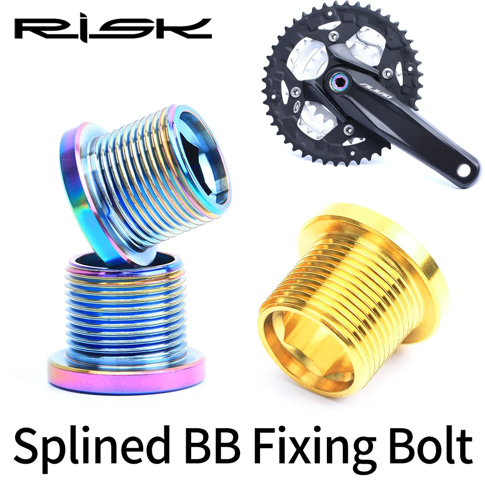 RISK 2pcs M15x12mm Titanium Alloy Mountain Bike Spline Axis Fixing Bolts Crankset Arm Chain Wheel Central Bicycle Bike Parts
RISK 2pcs M15x12mm Titanium Alloy Mountain Bike Spline Axis Fixing Bolts Crankset Arm Chain Wheel Central Bicycle Bike Parts