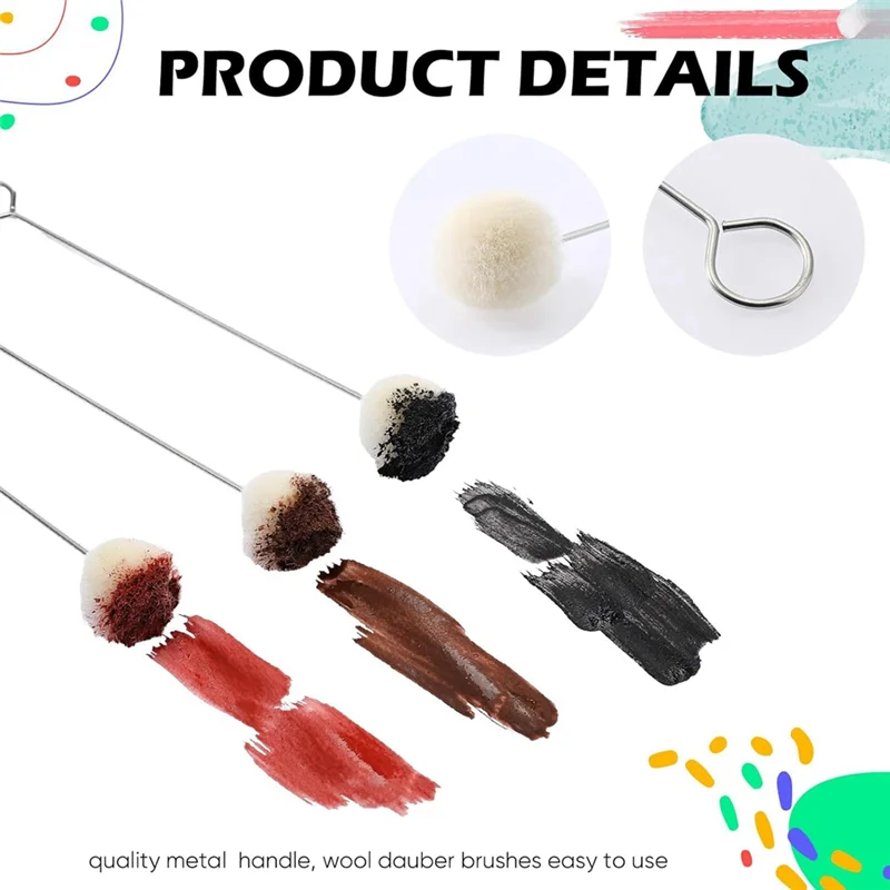【Must-Haves】200 шт., набор шариковых кистей Daubers из шерсти, инструмент для краски для кожи с металлической ручкой, набор инструментов для аппликатора для краски для кожи, шерсти D
【Must-Haves】200 шт., набор шариковых кистей Daubers из шерсти, инструмент для краски для кожи с металлической ручкой, набор инструментов для аппликатора для краски для кожи, шерсти D