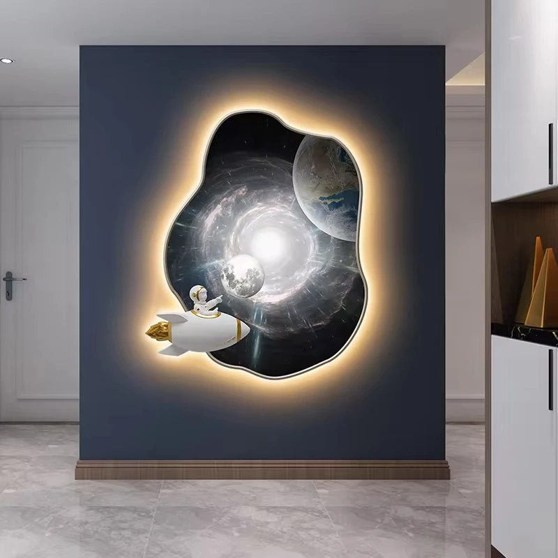 Personality Creativity 3D Astronaut Art Decorative Wall Lamps LED Entry Porch Starry Sky Painting Children Bedroom Mural Lights
Personality Creativity 3D Astronaut Art Decorative Wall Lamps LED Entry Porch Starry Sky Painting Children Bedroom Mural Lights
