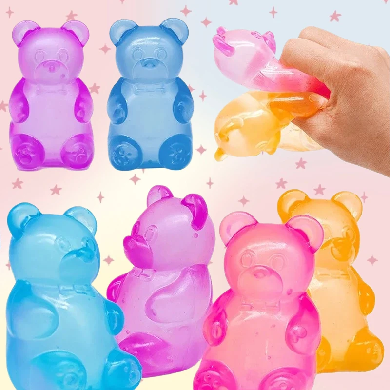 Gummy Bear Soft Antistress Fidget Squishy Toys Venting Ball Decompression Pinching Squeeze Toy For Children Birthday Party Favor
Gummy Bear Soft Antistress Fidget Squishy Toys Venting Ball Decompression Pinching Squeeze Toy For Children Birthday Party Favor