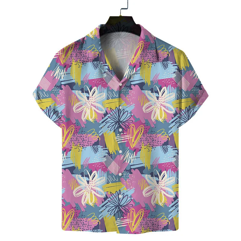 Hawaiian Flower 3d Print Shirt Men Women Summer Oversized Short Sleeve Streetwear Button Shirts Fashion Floral Lapel Blouse Tops
Hawaiian Flower 3d Print Shirt Men Women Summer Oversized Short Sleeve Streetwear Button Shirts Fashion Floral Lapel Blouse Tops