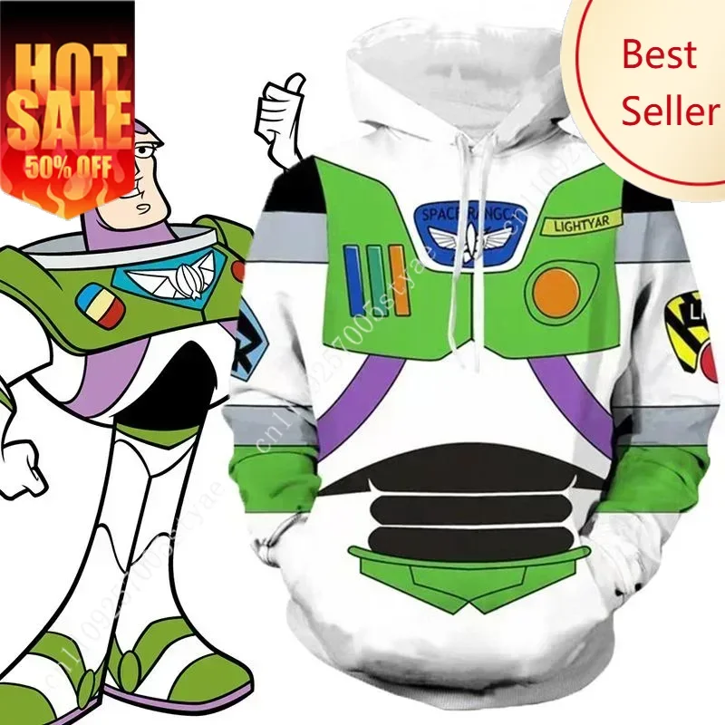 Buzz Lightyear Hoodie Disney Hoodie 3D Printed Cartoon Men's Pullover MINISO Men's Hoodie Fashion New Men's Clothing
Buzz Lightyear Hoodie Disney Hoodie 3D Printed Cartoon Men's Pullover MINISO Men's Hoodie Fashion New Men's Clothing