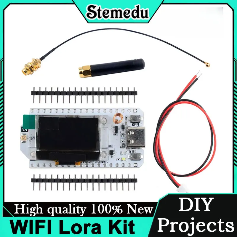 WIFI Lora Kit 32 V3 915MHz ESP32 LoRa SX1262 esp32 0.96 Inch OLED Display BT WIFI Development Board for Arduino IOT Smart Home
WIFI Lora Kit 32 V3 915MHz ESP32 LoRa SX1262 esp32 0.96 Inch OLED Display BT WIFI Development Board for Arduino IOT Smart Home