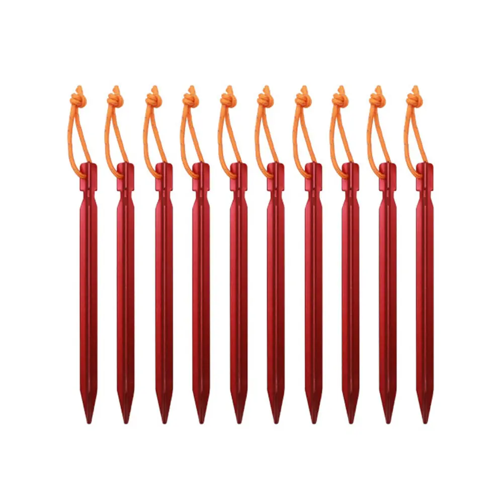 10Pcs Reflective Rope Tent Stakes Premium Steel Camping Pegs for Fast Ground Anchoring Tent Canopy Awning Gazebo Patio Garden
10Pcs Reflective Rope Tent Stakes Premium Steel Camping Pegs for Fast Ground Anchoring Tent Canopy Awning Gazebo Patio Garden