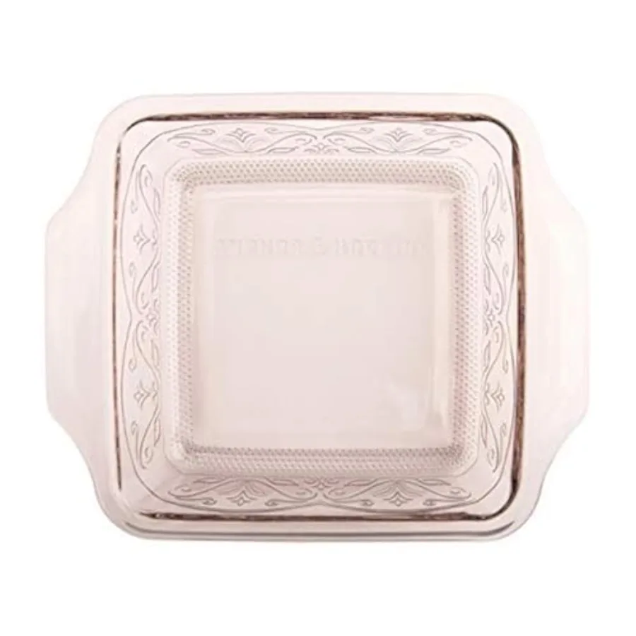 Square Baking Dish - Glass - 8 x 8 - Embossed - Rose
Square Baking Dish - Glass - 8 x 8 - Embossed - Rose