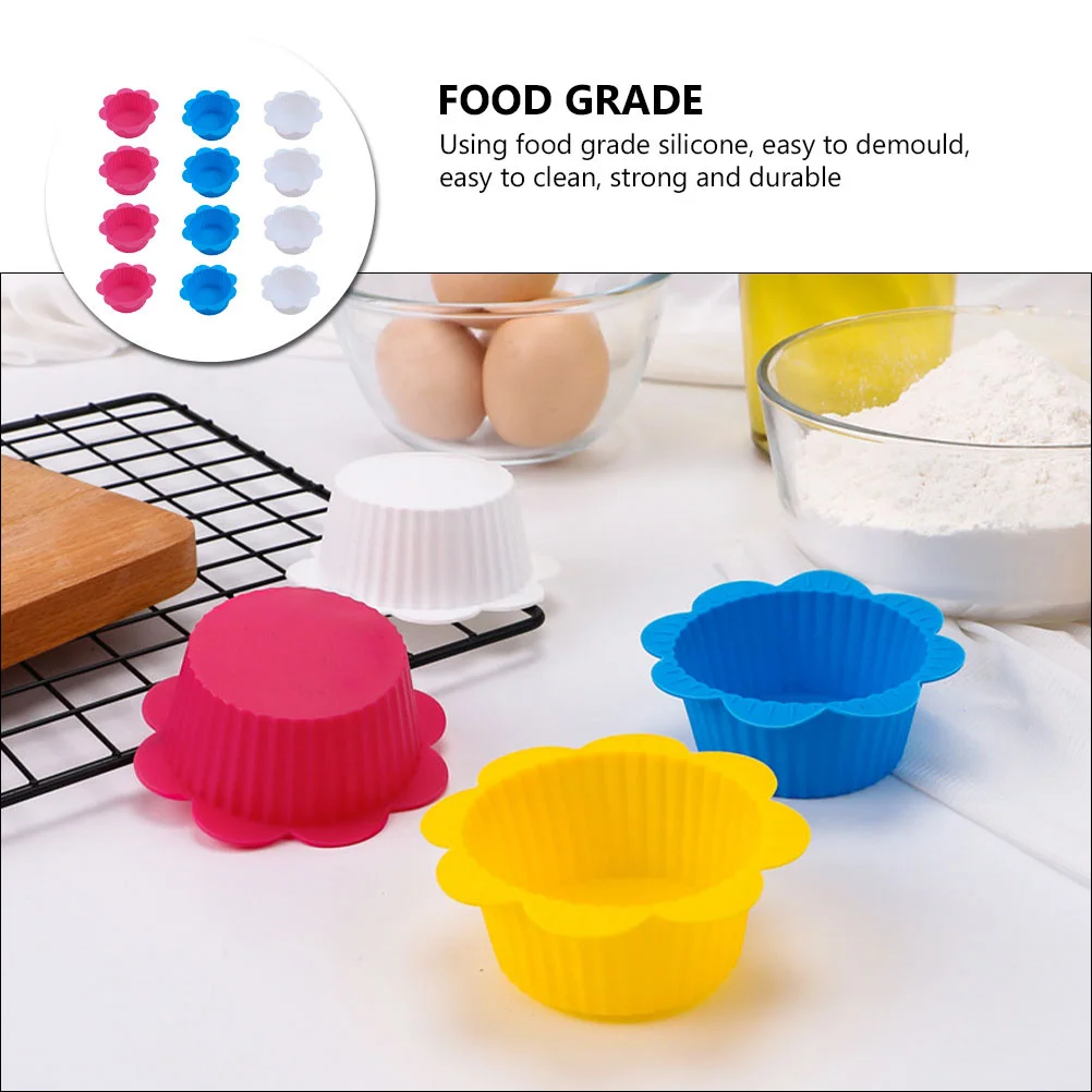 24Pcs Non-Stick Silicone Cake Molds Muffin Cups for Baking Cakes Desserts Oven Safe DIY Baking Supplies Easy Clean
24Pcs Non-Stick Silicone Cake Molds Muffin Cups for Baking Cakes Desserts Oven Safe DIY Baking Supplies Easy Clean