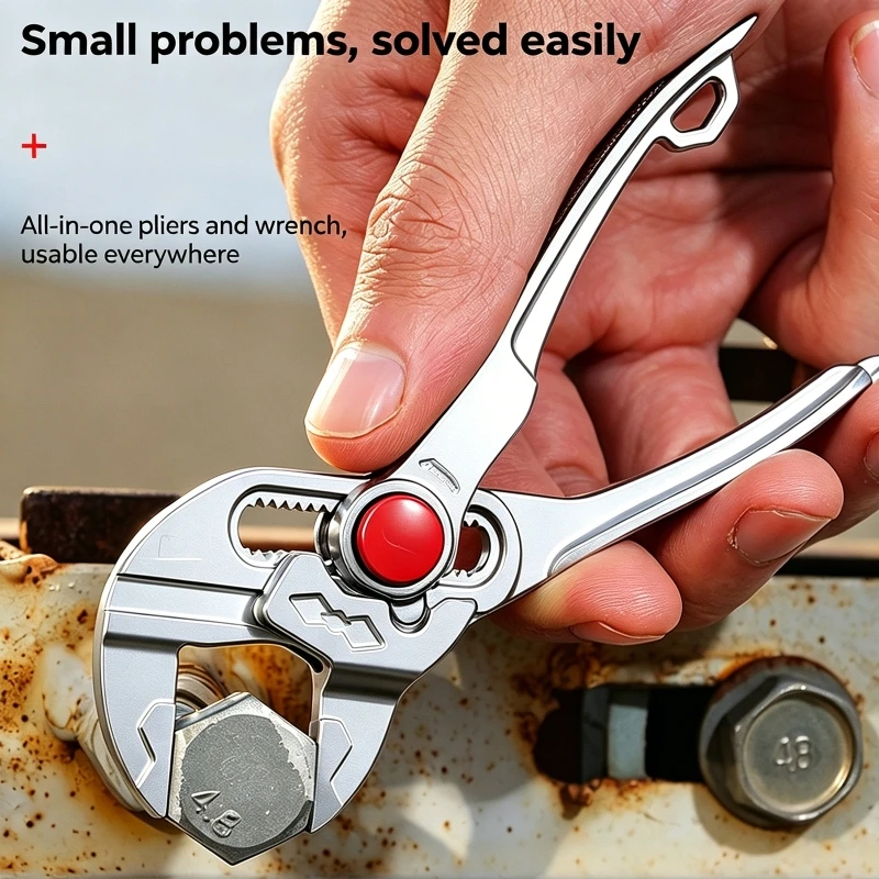 Mini Multifunctional Plumbing Pipe Wrench 4 Inch Adjustable Water Pump Pliers Multitool Industrial Grade High Hardness Pliers
Mini Multifunctional Plumbing Pipe Wrench 4 Inch Adjustable Water Pump Pliers Multitool Industrial Grade High Hardness Pliers