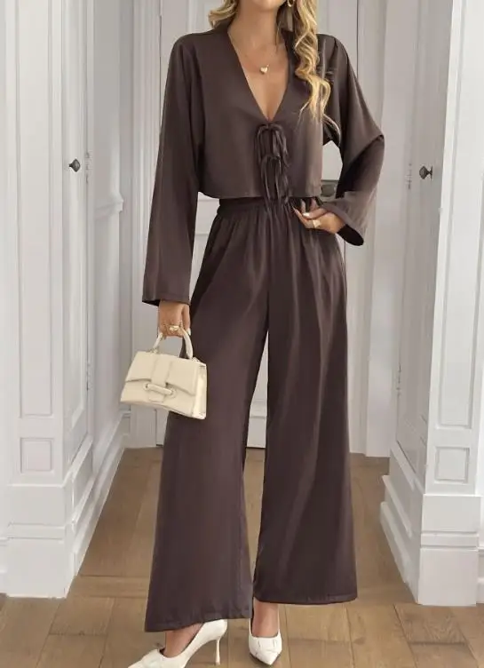 2025 Women's Two Piece Autumn/winter Latest Hot Selling Vacation Long Sleeved T-Shirt Long Pants Two-Piece Set Women's Clothing
2025 Women's Two Piece Autumn/winter Latest Hot Selling Vacation Long Sleeved T-Shirt Long Pants Two-Piece Set Women's Clothing