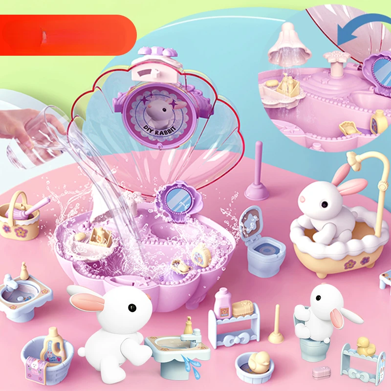 Bunny Bath Toy Girl Simulation Animal Pet Room 5-8 Years Old Children Doll Play House Shell House
Bunny Bath Toy Girl Simulation Animal Pet Room 5-8 Years Old Children Doll Play House Shell House