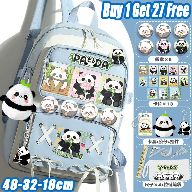 Рюкзак Panda Huahua, обновленная версия рюкзака Sanrio, нейлоновый материал, защита от гребня, легкий дорогой школьный рюкзак
Рюкзак Panda Huahua, обновленная версия рюкзака Sanrio, нейлоновый материал, защита от гребня, легкий дорогой школьный рюкзак