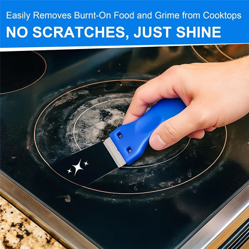 ABFS Glass Stove Top Scraper And Non Abrasive Cook Top Scrubbing Pads Kit For Kitchen,Paint Removal And Adhesive Residues
ABFS Glass Stove Top Scraper And Non Abrasive Cook Top Scrubbing Pads Kit For Kitchen,Paint Removal And Adhesive Residues
