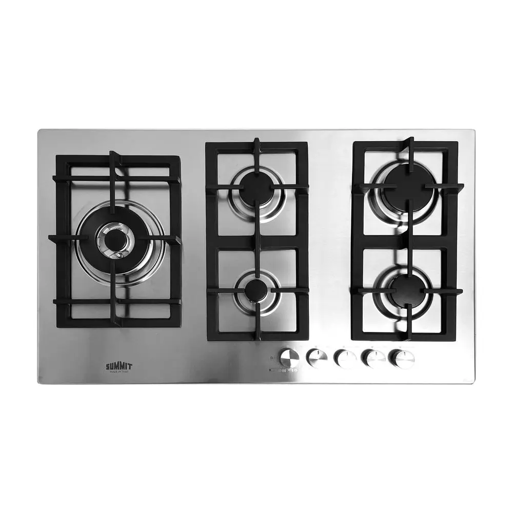 GCJ536SS, 34InchWide 5Burner Gas Cooktop, Stainless Steel with Sealed Burners, Cast Iron Grates, NG LPG Conversion Kit, Wok Rin
GCJ536SS, 34InchWide 5Burner Gas Cooktop, Stainless Steel with Sealed Burners, Cast Iron Grates, NG LPG Conversion Kit, Wok Rin