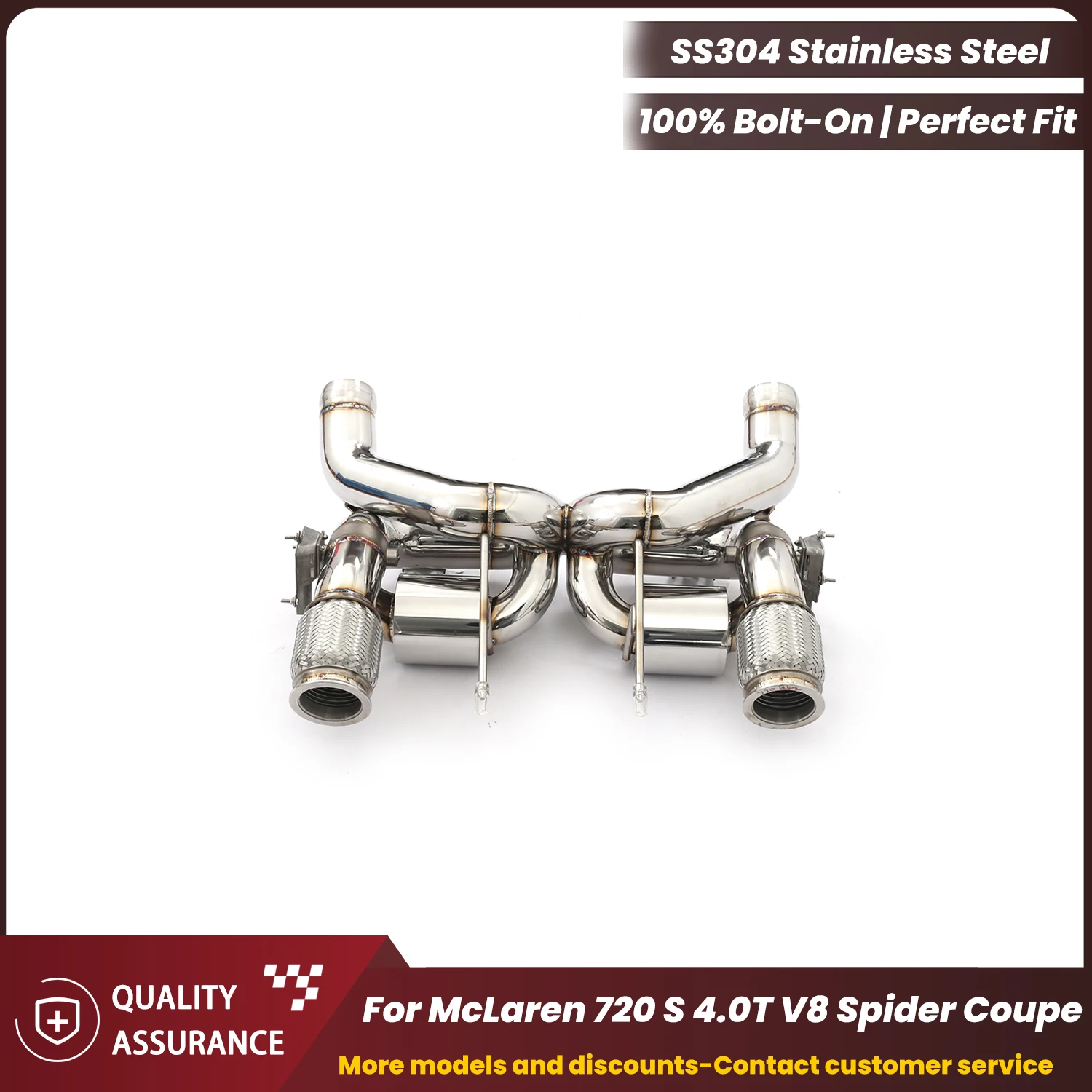 Sporty ECCF OEM VALVE Catback Exhaust For McLaren 720 S 4.0T V8 Spider Coupe Aggressive Exhaust Sound Performance Upgrade
Sporty ECCF OEM VALVE Catback Exhaust For McLaren 720 S 4.0T V8 Spider Coupe Aggressive Exhaust Sound Performance Upgrade