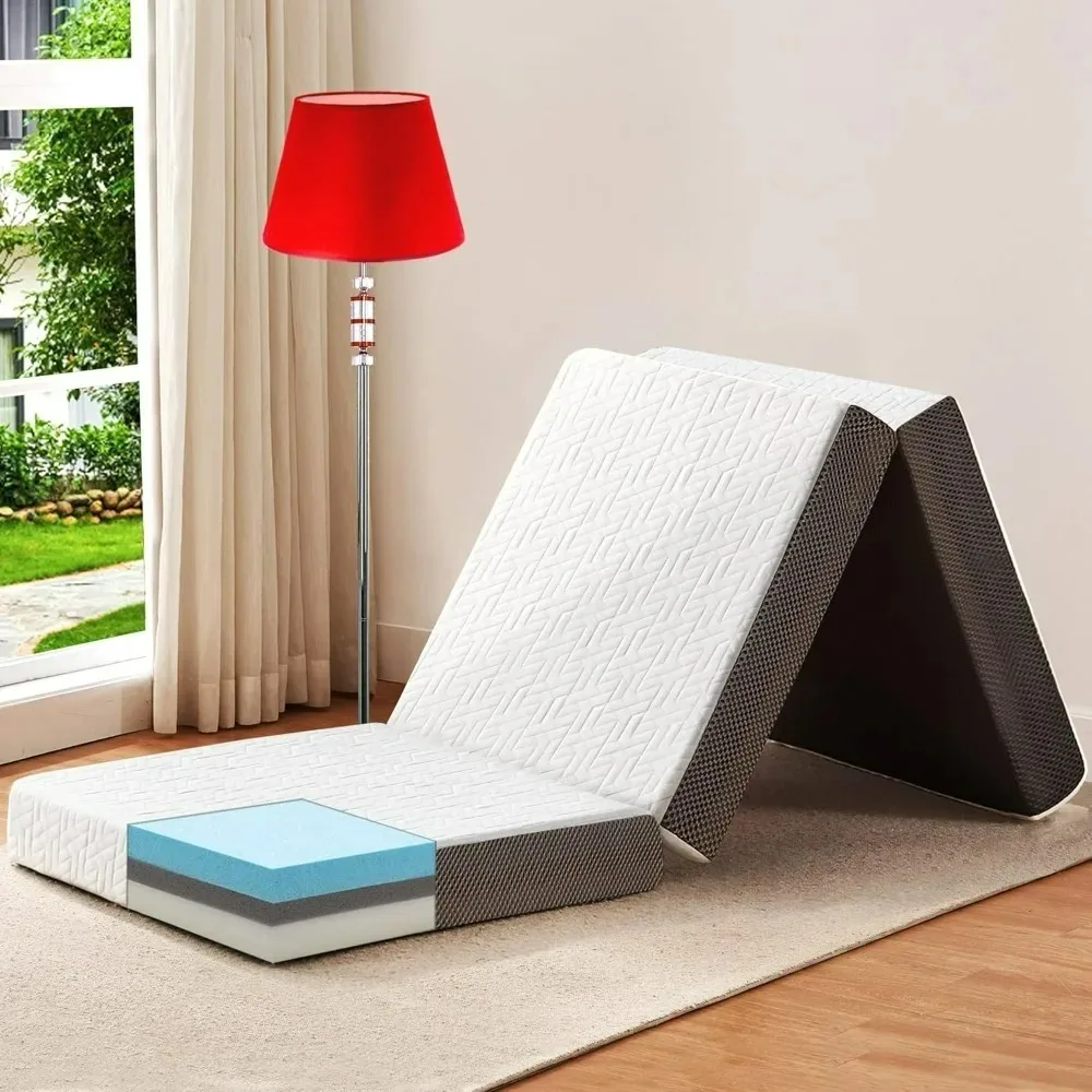 Mattress with Storage Bag, Foldable Memory Foam Topper Portable Floor Guest Bed with Removable Cover, Breathable Washable
Mattress with Storage Bag, Foldable Memory Foam Topper Portable Floor Guest Bed with Removable Cover, Breathable Washable