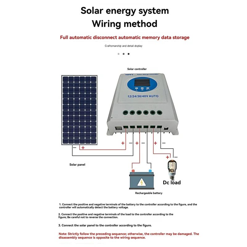 A41T 100A MPPT Solar Charge Controller 12V 24V 36V 48V Dual USB Withlcd Display Forlead Acid Lithium Battery Solar Panel A
A41T 100A MPPT Solar Charge Controller 12V 24V 36V 48V Dual USB Withlcd Display Forlead Acid Lithium Battery Solar Panel A