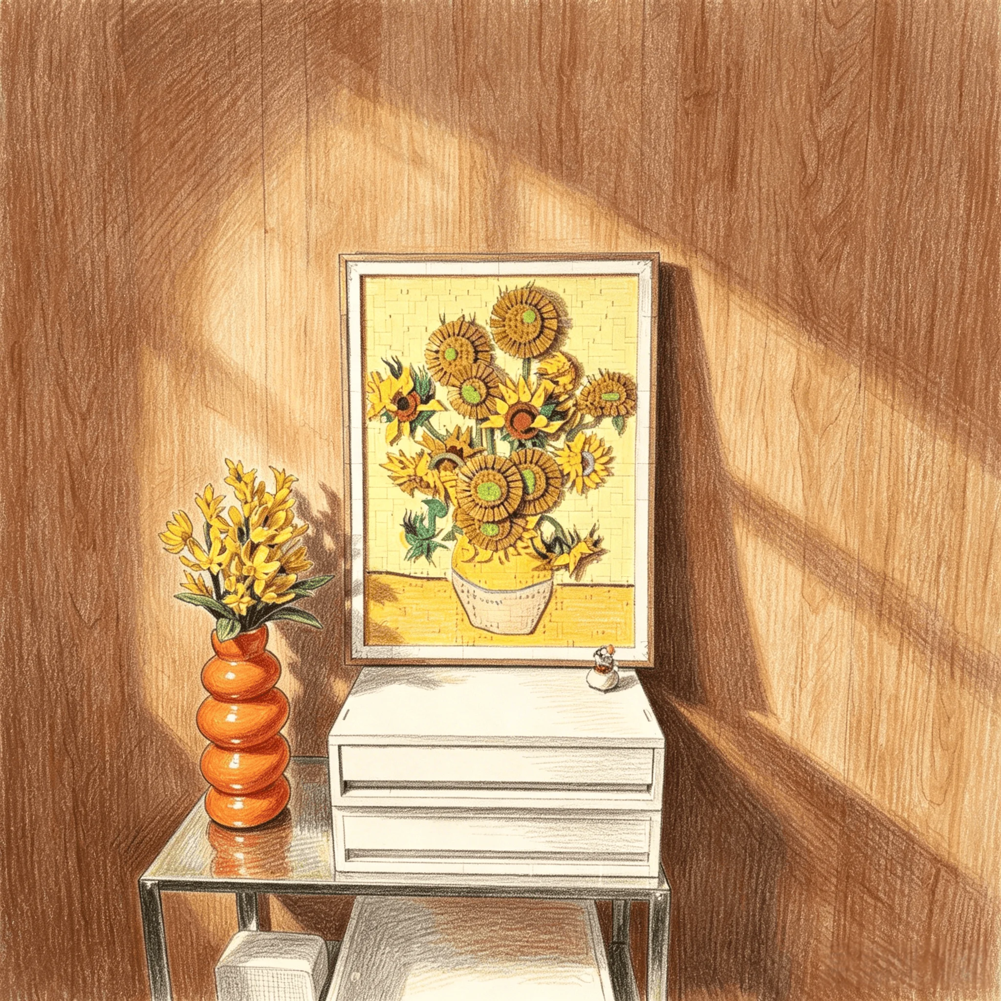 New MOC 3D Sunflower Painting Model, Building Blocks Home Decor Ornament, Festival Gift
New MOC 3D Sunflower Painting Model, Building Blocks Home Decor Ornament, Festival Gift
