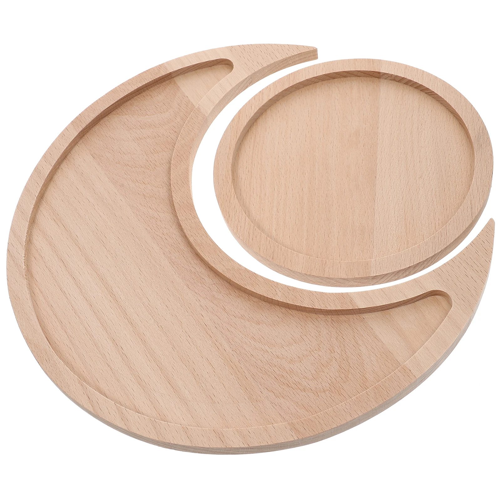 2pcs Solid Wood Sun Moon Tray Round Jewelry Plate Storage Organizer Vanity Decorative Display Accessories Wooden Crystal Stand
2pcs Solid Wood Sun Moon Tray Round Jewelry Plate Storage Organizer Vanity Decorative Display Accessories Wooden Crystal Stand