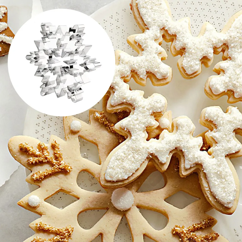 2Pcs Christmas Snowflake Biscuit Mold Stainless Steel Baking Cutter DIY Cookie Fondant Mold Non-Stick Rust Proof for Home Bakery
2Pcs Christmas Snowflake Biscuit Mold Stainless Steel Baking Cutter DIY Cookie Fondant Mold Non-Stick Rust Proof for Home Bakery