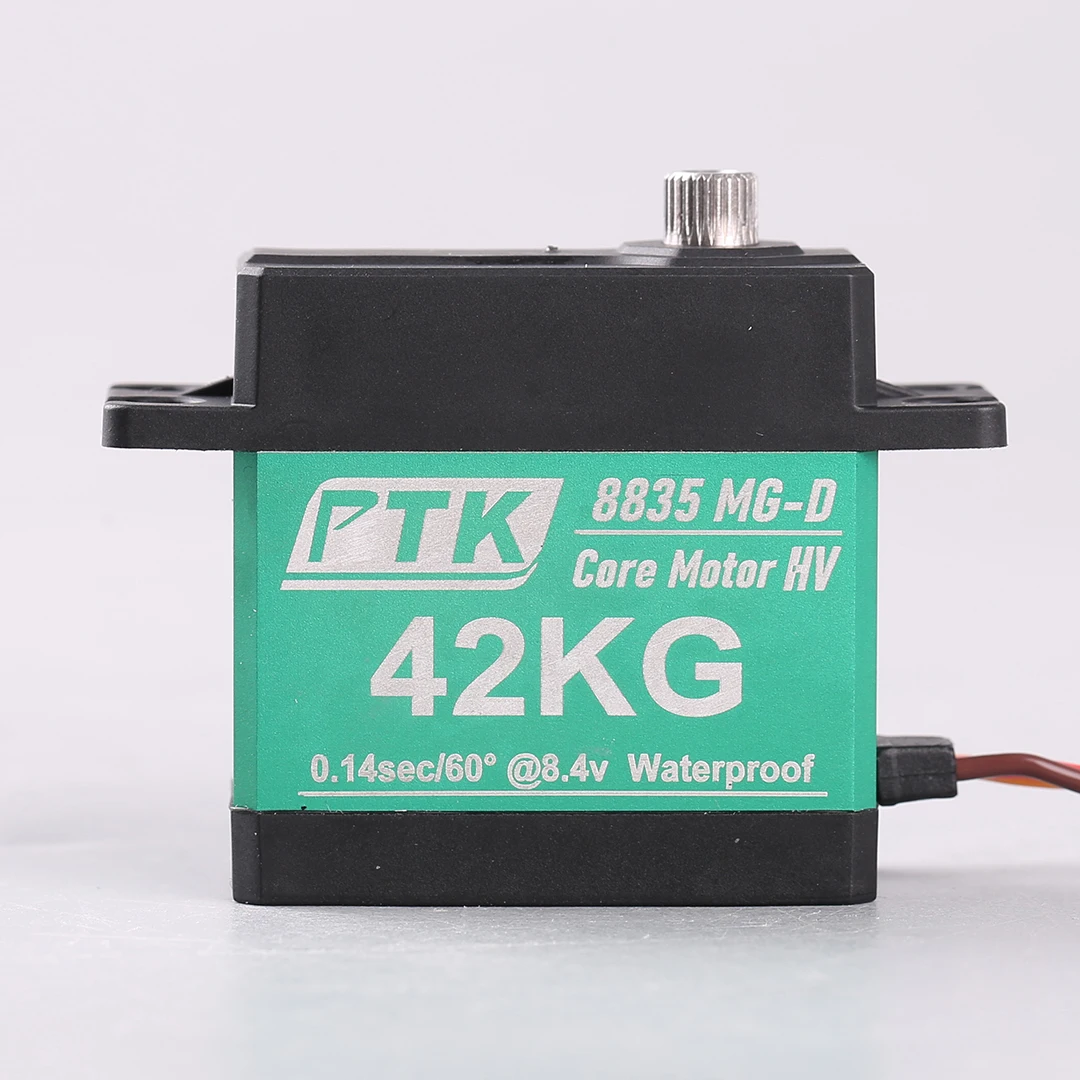 PTK 8835MG-D High Torque Digital Servo 42kg Aircraft Model RC Car Model Fixed Wing Servo Stainless Steel Teeth
PTK 8835MG-D High Torque Digital Servo 42kg Aircraft Model RC Car Model Fixed Wing Servo Stainless Steel Teeth
