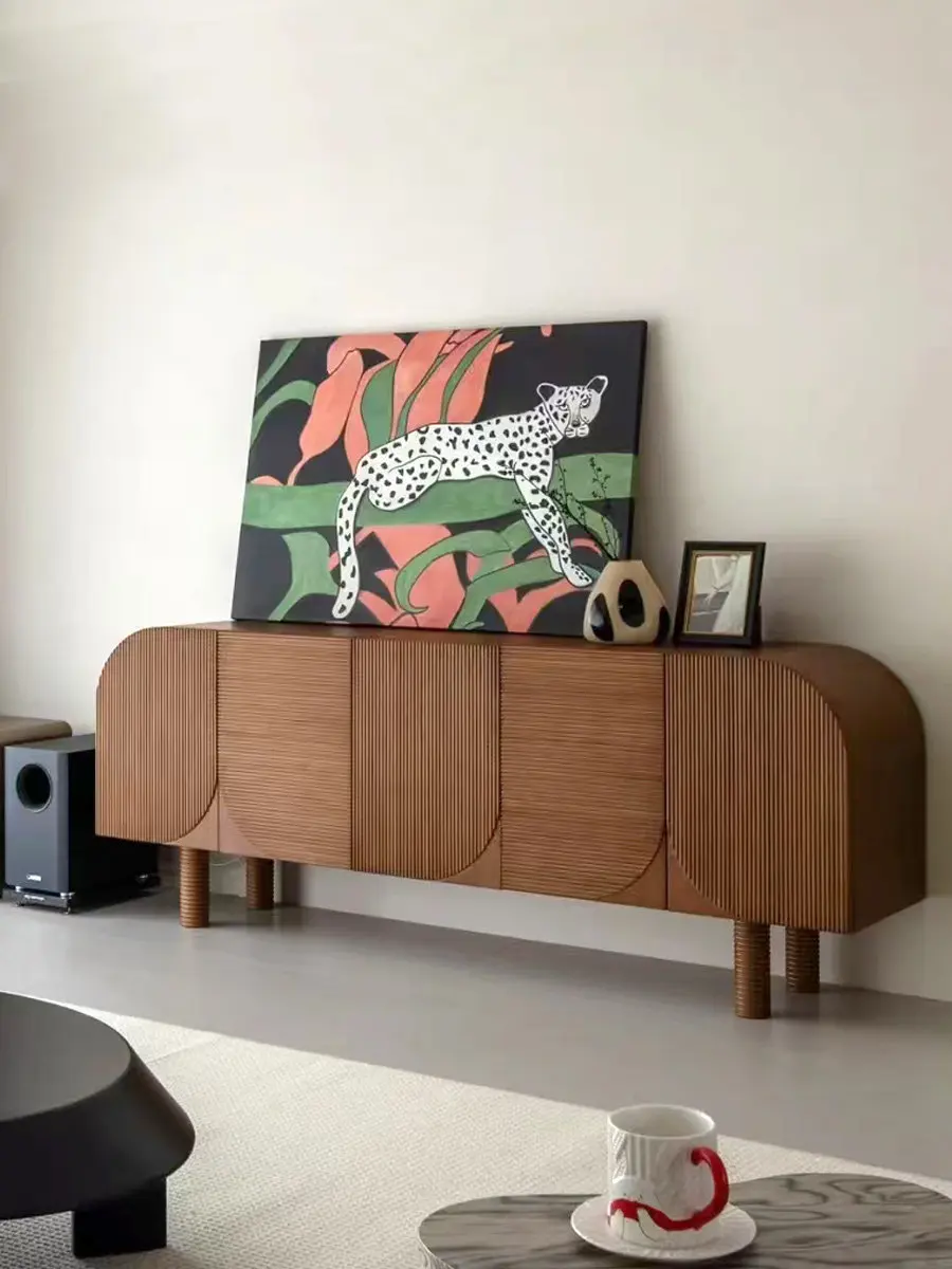 Solid wood TV cabinet Tulip wall decorative cabinet Side cabinet
Solid wood TV cabinet Tulip wall decorative cabinet Side cabinet