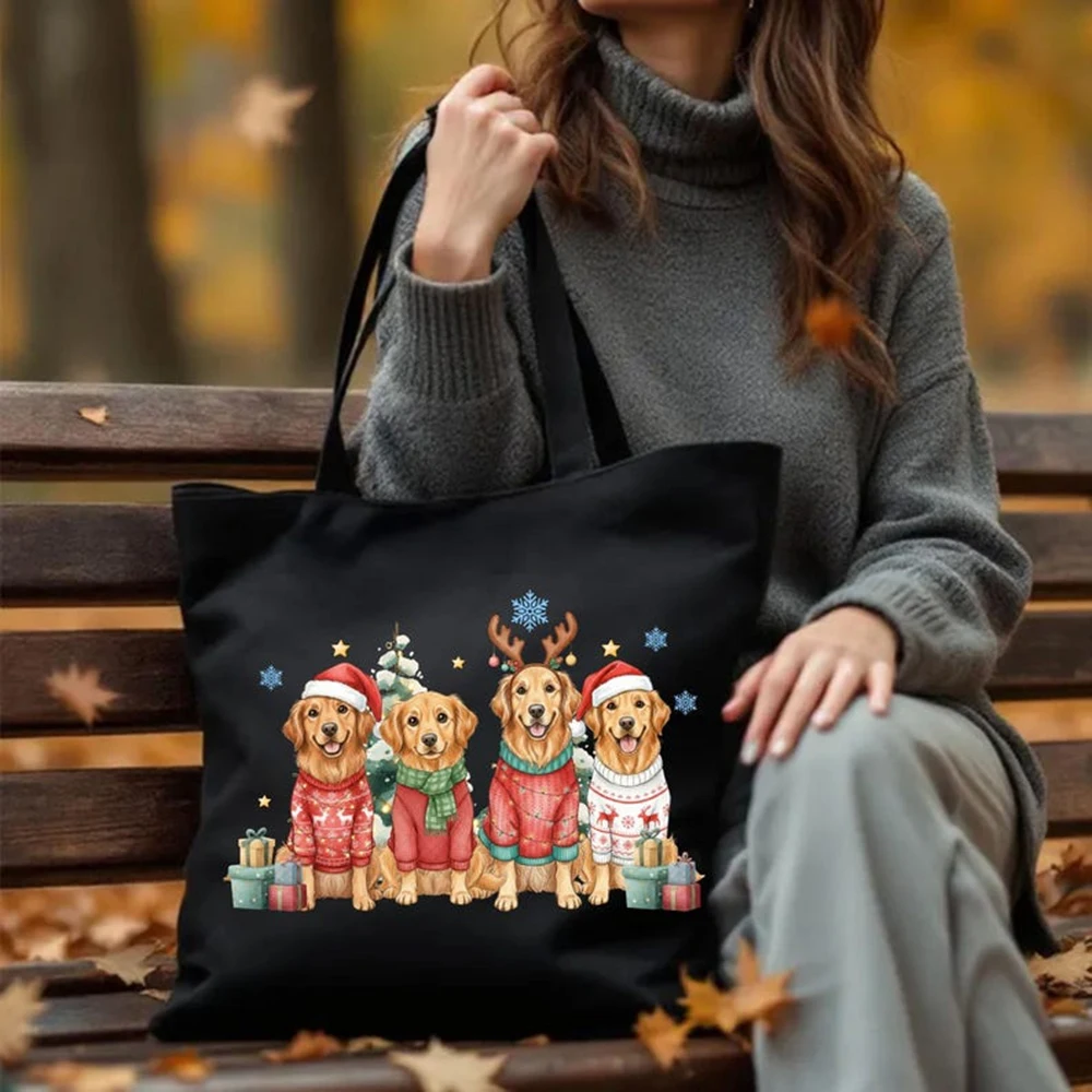 Holiday Themed Pet Canvas Bag Large Capacity Custom Dog Pattern Christmas Printed Gift Bag Durable Reusable Handbag For Festival
Holiday Themed Pet Canvas Bag Large Capacity Custom Dog Pattern Christmas Printed Gift Bag Durable Reusable Handbag For Festival