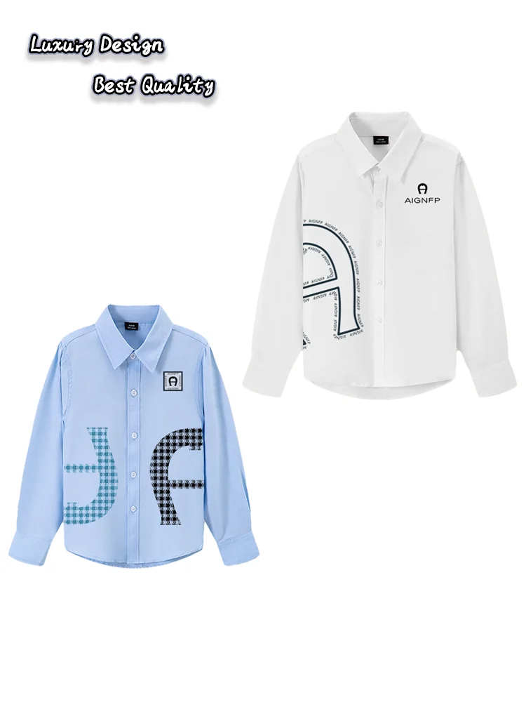 Рубашки для маленьких мальчиков, весна 2026, новая детская рубашка с длинными рукавами, топы, вечерние повседневная одежда, детская рубашка из хлопка с геометрическим буквенным принтом
Рубашки для маленьких мальчиков, весна 2026, новая детская рубашка с длинными рукавами, топы, вечерние повседневная одежда, детская рубашка из хлопка с геометрическим буквенным принтом