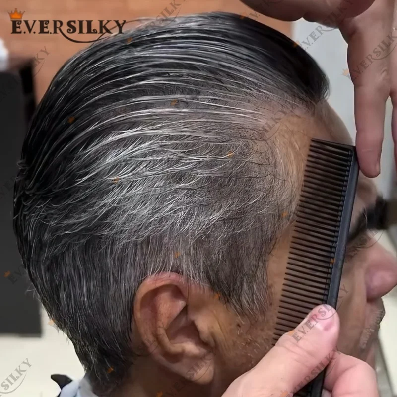 Natural 0.02mm Vloop base male Prosthesis hair wig 100% Indian Human Hair Mens Hairpiece #1B65 #1B80 Gray Natural Hairline Wigs
Natural 0.02mm Vloop base male Prosthesis hair wig 100% Indian Human Hair Mens Hairpiece #1B65 #1B80 Gray Natural Hairline Wigs