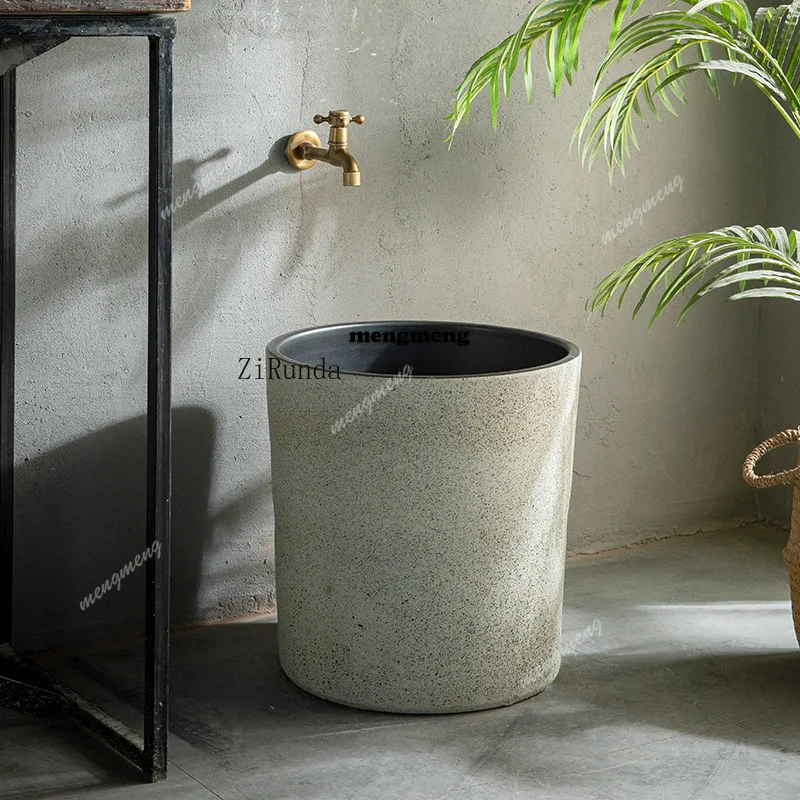 Outdoor courtyard stone mop pool toilet art mop pool wall corner mop basin
Outdoor courtyard stone mop pool toilet art mop pool wall corner mop basin