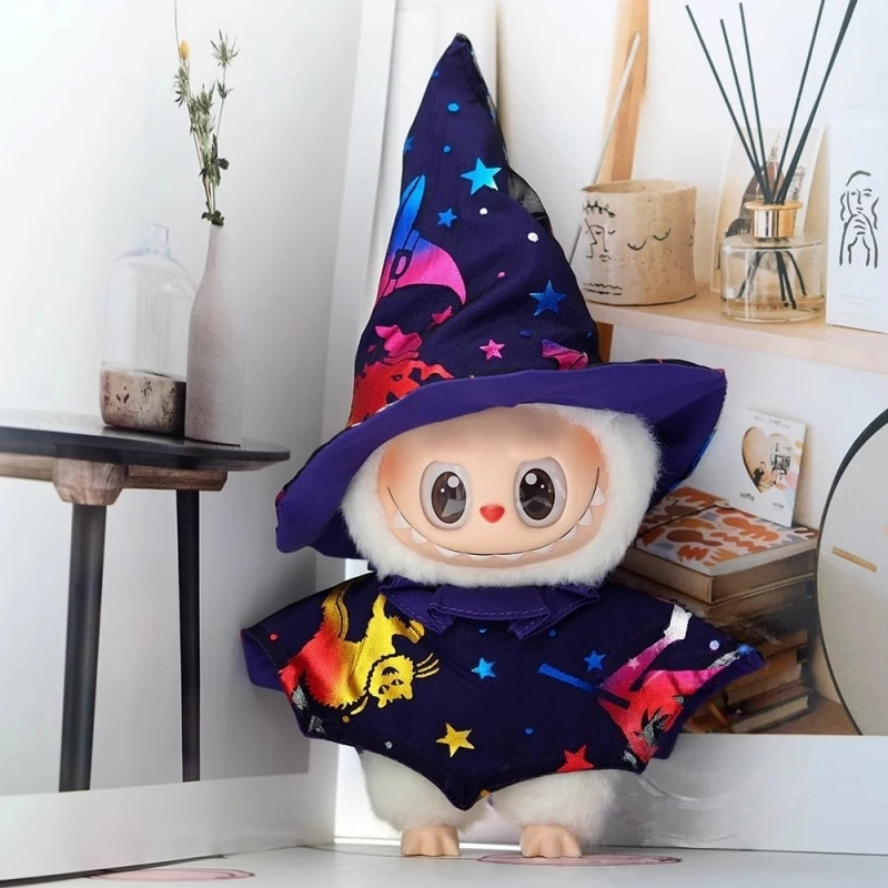 Одежда для Labubu Wizard, сделай сам, Хэллоуин, потому что платье, шляпа волшебника, накидка, юбка, комплект, аксессуары, подарок на день рождения, детские игрушки
Одежда для Labubu Wizard, сделай сам, Хэллоуин, потому что платье, шляпа волшебника, накидка, юбка, комплект, аксессуары, подарок на день рождения, детские игрушки