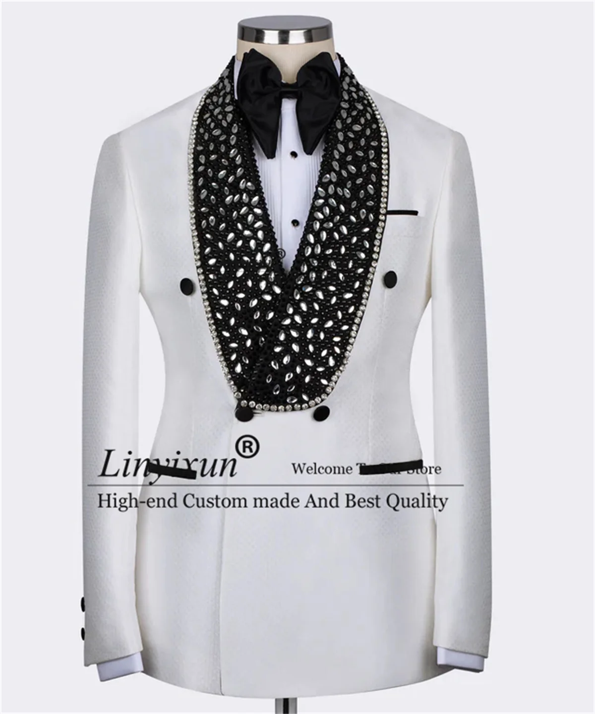 Black Gem Stone Men Suits With Belt Shawl Lapel Groom Customized Wedding Party Blazers 3 Pieces Sets Slim Fit Costume Homme
Black Gem Stone Men Suits With Belt Shawl Lapel Groom Customized Wedding Party Blazers 3 Pieces Sets Slim Fit Costume Homme