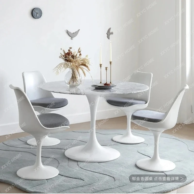 L Oval simple light luxury marble dining table
L Oval simple light luxury marble dining table