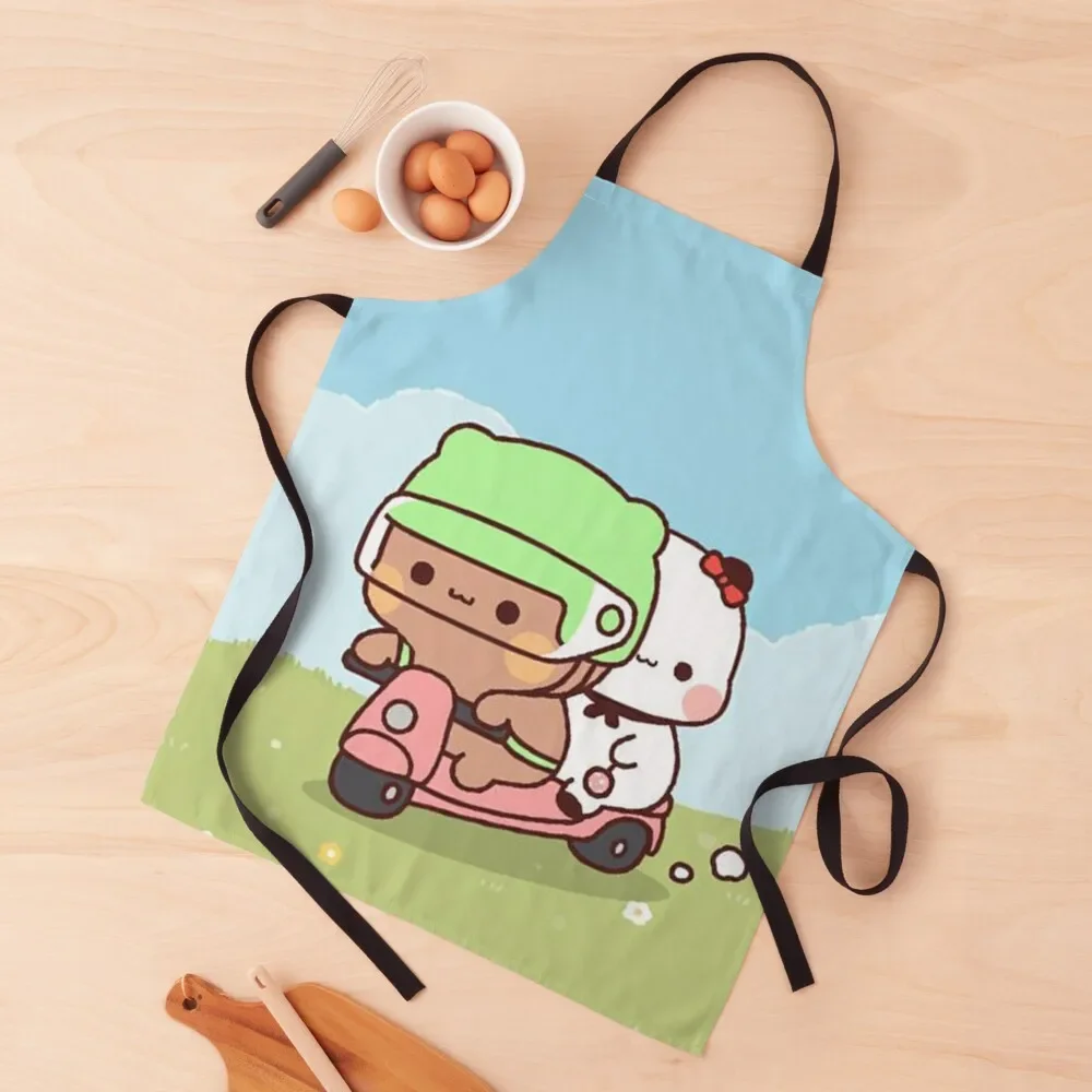 Bubu and Dudu Riding In the Park, Cute Panda Bear Apron painting For Hairdresser Woman Kitchen Kitchen on the wall Apron
Bubu and Dudu Riding In the Park, Cute Panda Bear Apron painting For Hairdresser Woman Kitchen Kitchen on the wall Apron