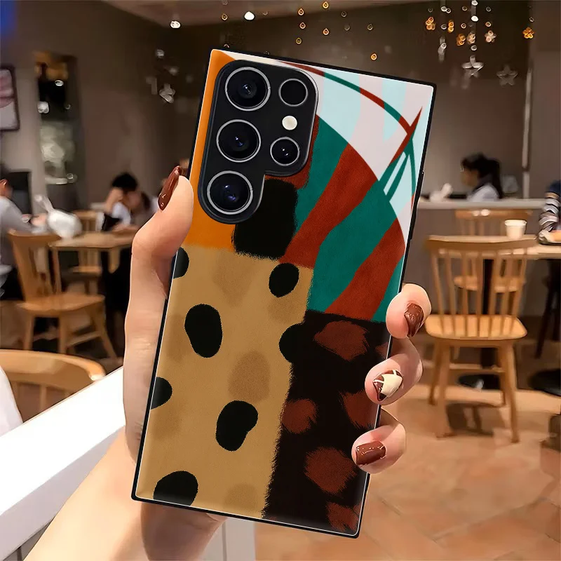 Color zebra pattern and spotted block black tempered glass phone case for Samsung Galaxy S26/S25/S24/S23/S22/S21 and othermodels
Color zebra pattern and spotted block black tempered glass phone case for Samsung Galaxy S26/S25/S24/S23/S22/S21 and othermodels