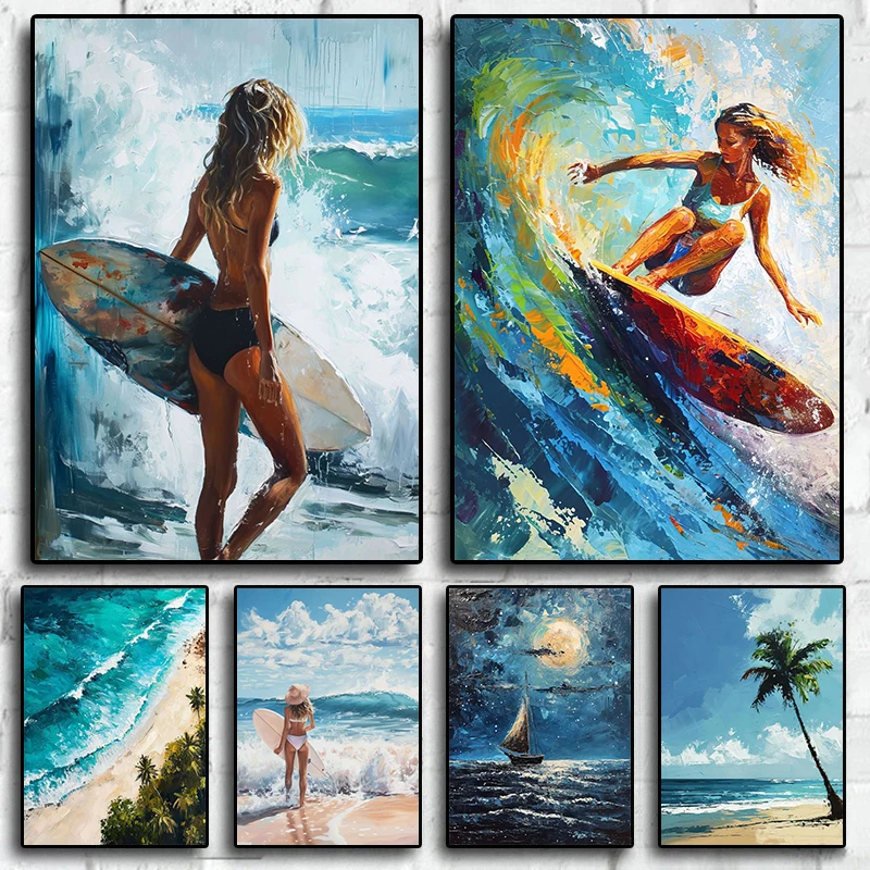 Ocean Waves Boat Surf Palm Trees Beach View Poster Diamond Painting Print Wall Art Picture Modern Living Room Home Decor
Ocean Waves Boat Surf Palm Trees Beach View Poster Diamond Painting Print Wall Art Picture Modern Living Room Home Decor