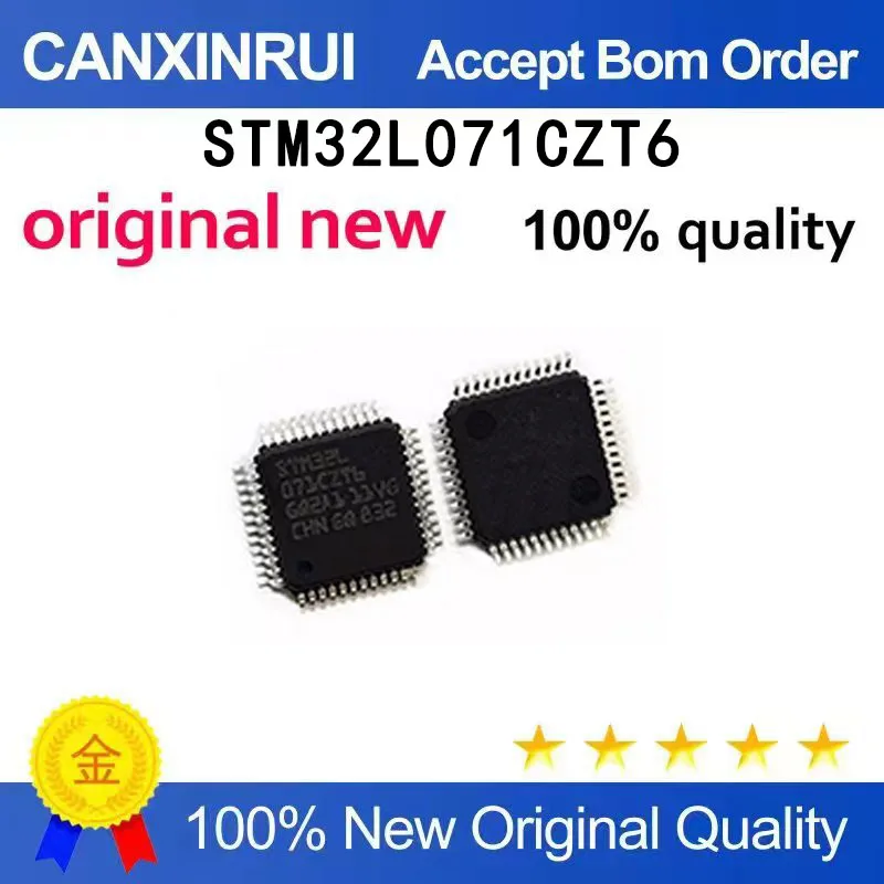 (5-100 pieces)New STM32L071CZT6 package LQFP48 32-bit microcontroller integrated circuit chip IC
(5-100 pieces)New STM32L071CZT6 package LQFP48 32-bit microcontroller integrated circuit chip IC