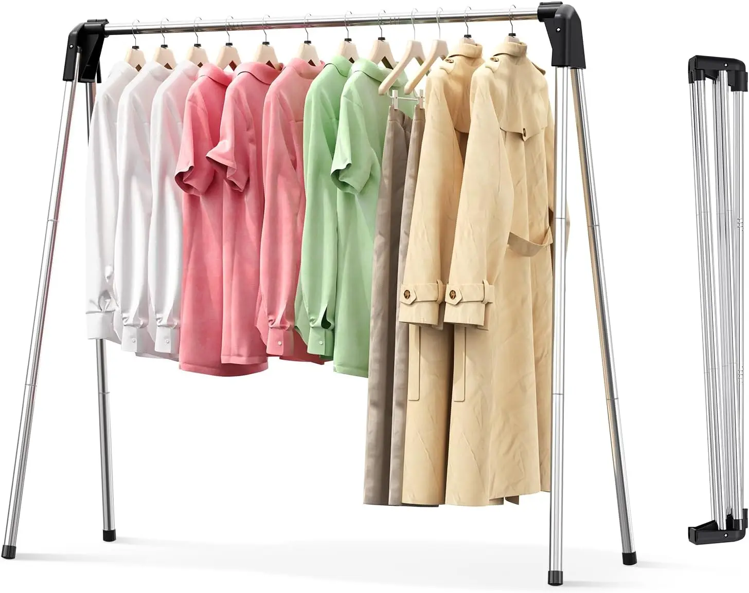 Clothes Drying Rack Wall-Mounted Drying Rack Clothing Small Accordion Laundry Rack 9 Staggered Hanging Rods Expandable and Retra
Clothes Drying Rack Wall-Mounted Drying Rack Clothing Small Accordion Laundry Rack 9 Staggered Hanging Rods Expandable and Retra