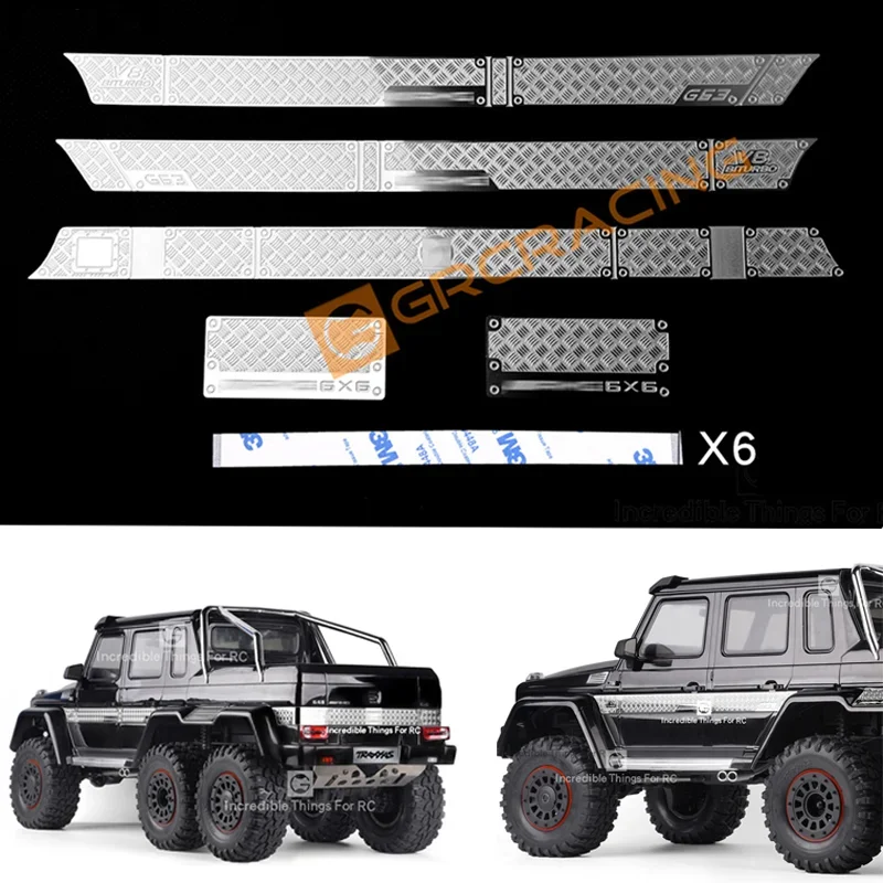 GRC Metal Decorative Sheet Stainless Steel Skid Plate for 1/10 RC Crawler Car Traxxas TRX6 G63 Mercedes AMG Diy Parts
GRC Metal Decorative Sheet Stainless Steel Skid Plate for 1/10 RC Crawler Car Traxxas TRX6 G63 Mercedes AMG Diy Parts