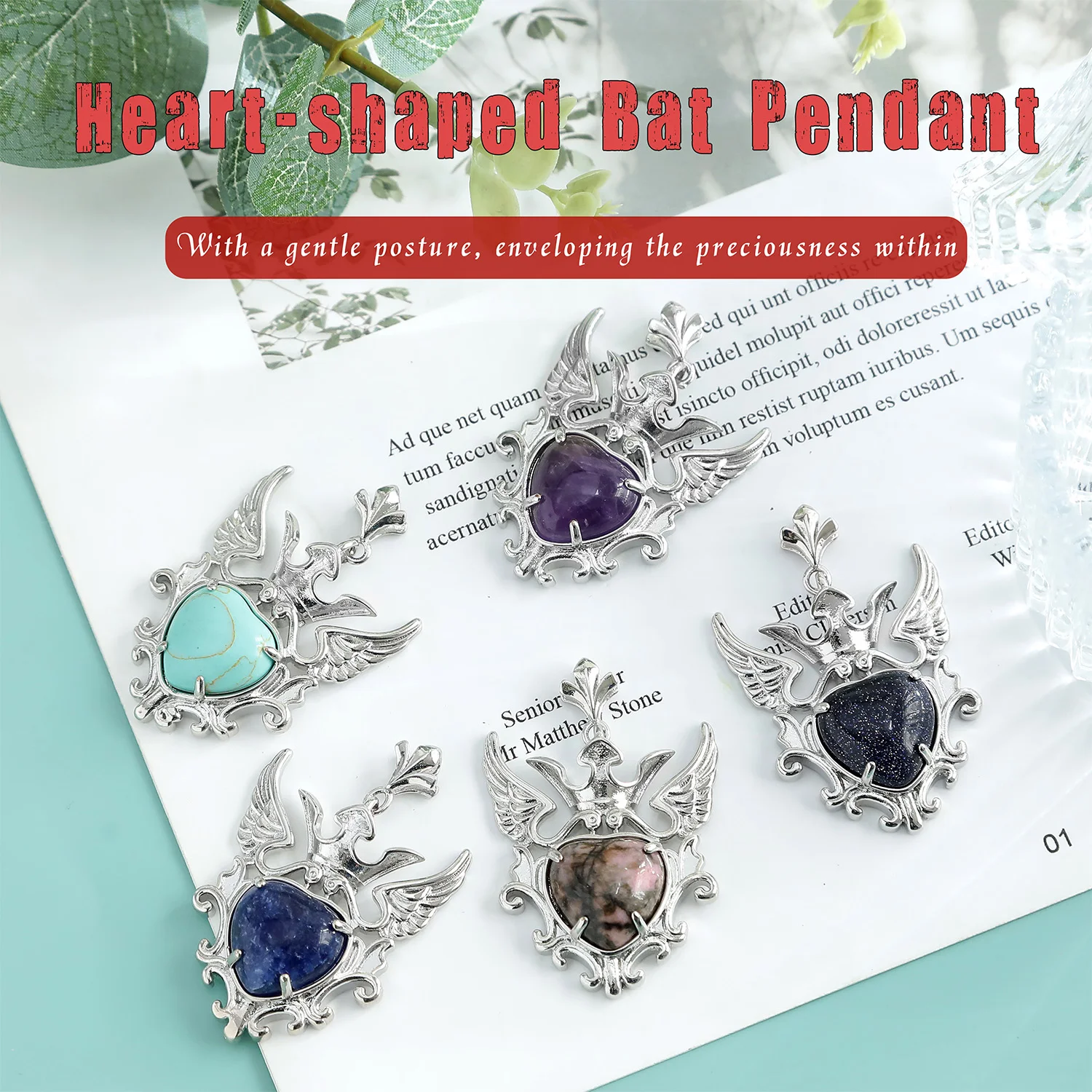 2025 Natural Crystal Rose Quartz Heart Gemstone Bat Ancient Pendants Necklaces Fashion Charms Saints Halloween Day Jewelry Gifts
2025 Natural Crystal Rose Quartz Heart Gemstone Bat Ancient Pendants Necklaces Fashion Charms Saints Halloween Day Jewelry Gifts