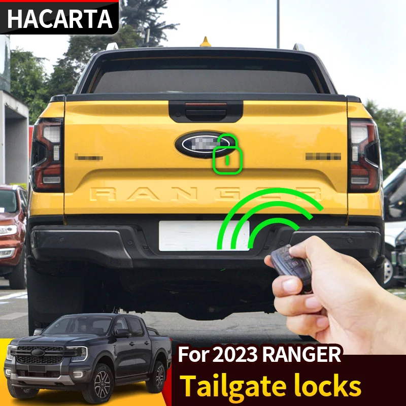 For the 2023 Ranger the tailgate lock is modified and the tailgate box is electronically controlled key anti-theft lock
For the 2023 Ranger the tailgate lock is modified and the tailgate box is electronically controlled key anti-theft lock