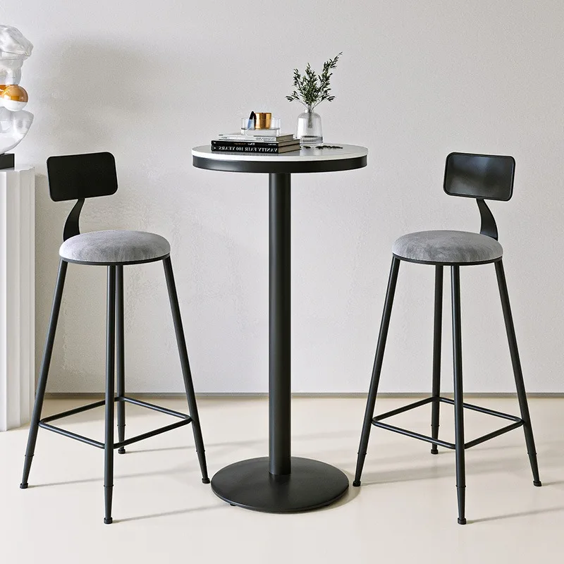 Stylish Round Rock Panel Bar Table and High Chairs for Milk Tea, Dessert Shops, Home, and Balcony Use Cantina Bar Mueble
Stylish Round Rock Panel Bar Table and High Chairs for Milk Tea, Dessert Shops, Home, and Balcony Use Cantina Bar Mueble