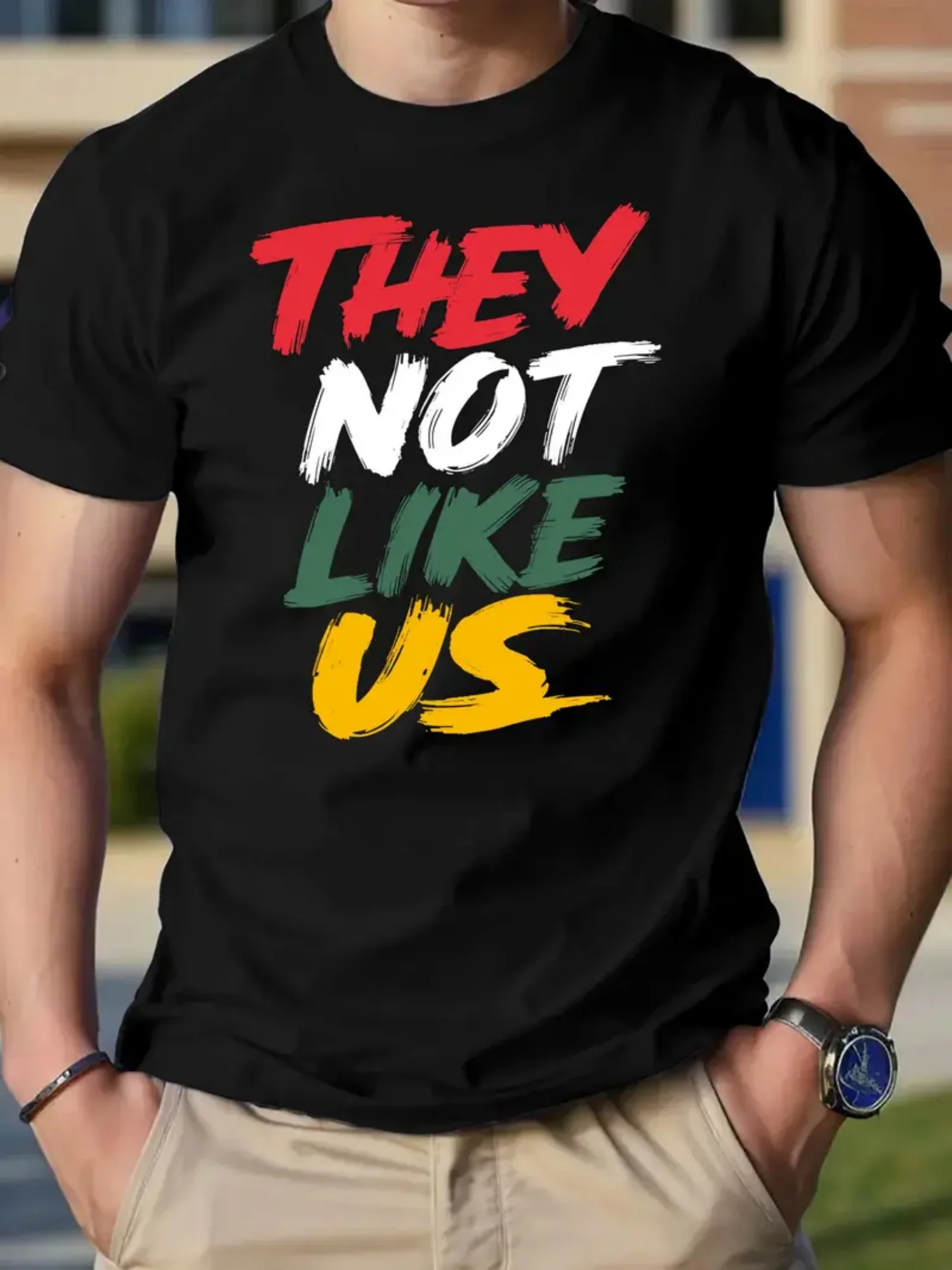 THEY NOT LIKE US. Characters Printed T-shirt.Men'S and Women'S Black Cotton Short Sleeves.Soft Comfortable. Moisture-wicking
THEY NOT LIKE US. Characters Printed T-shirt.Men'S and Women'S Black Cotton Short Sleeves.Soft Comfortable. Moisture-wicking