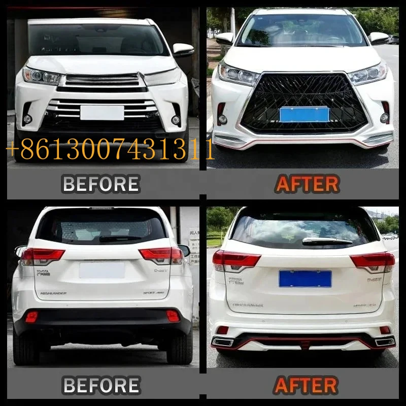 FactoryFactory Direct ABS Material Car Bumper Front Bumper Rear Bumper Grille Highlander 2009-2021 Car Bodykit Noen
FactoryFactory Direct ABS Material Car Bumper Front Bumper Rear Bumper Grille Highlander 2009-2021 Car Bodykit Noen