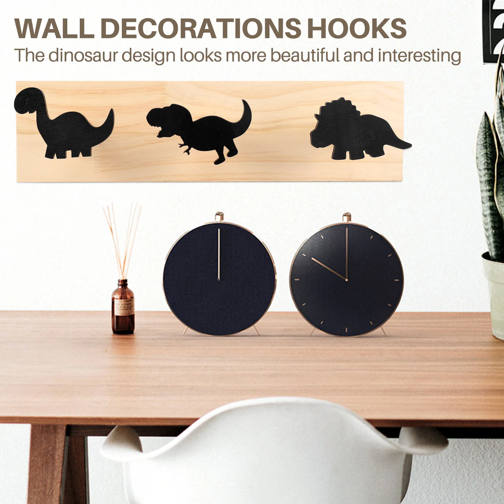 Kids Dinosaur Wall Mounted Coat Hooks Wooden Door Hanger for Boys Bedroom Nursery Playroom Decorations -Black
Kids Dinosaur Wall Mounted Coat Hooks Wooden Door Hanger for Boys Bedroom Nursery Playroom Decorations -Black