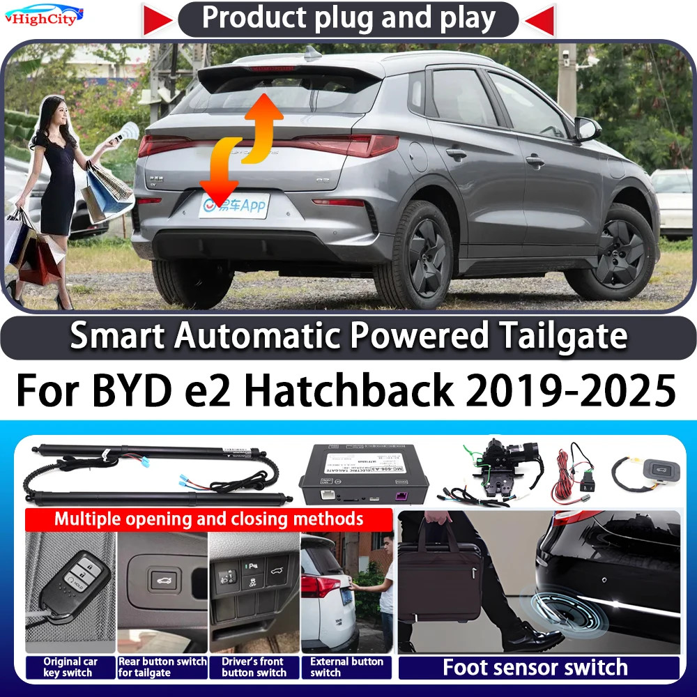 For BYD e2 Hatchback 2019-2025 OEM Smart Automatic Powered Tailgate Key Control Trunk Lift Kit Electric Power Tailgate
For BYD e2 Hatchback 2019-2025 OEM Smart Automatic Powered Tailgate Key Control Trunk Lift Kit Electric Power Tailgate