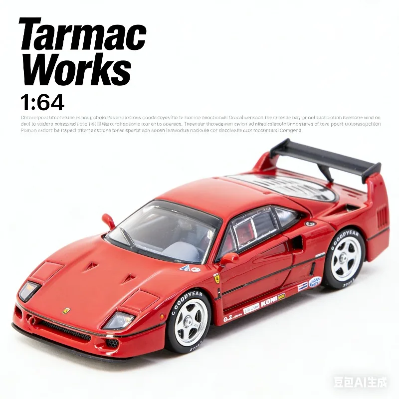TW 1:64 F40 Cast Iron Alloy Static Car Model, Boys' Holiday Gift Toy, Adult Collection Decoration Piece.
TW 1:64 F40 Cast Iron Alloy Static Car Model, Boys' Holiday Gift Toy, Adult Collection Decoration Piece.