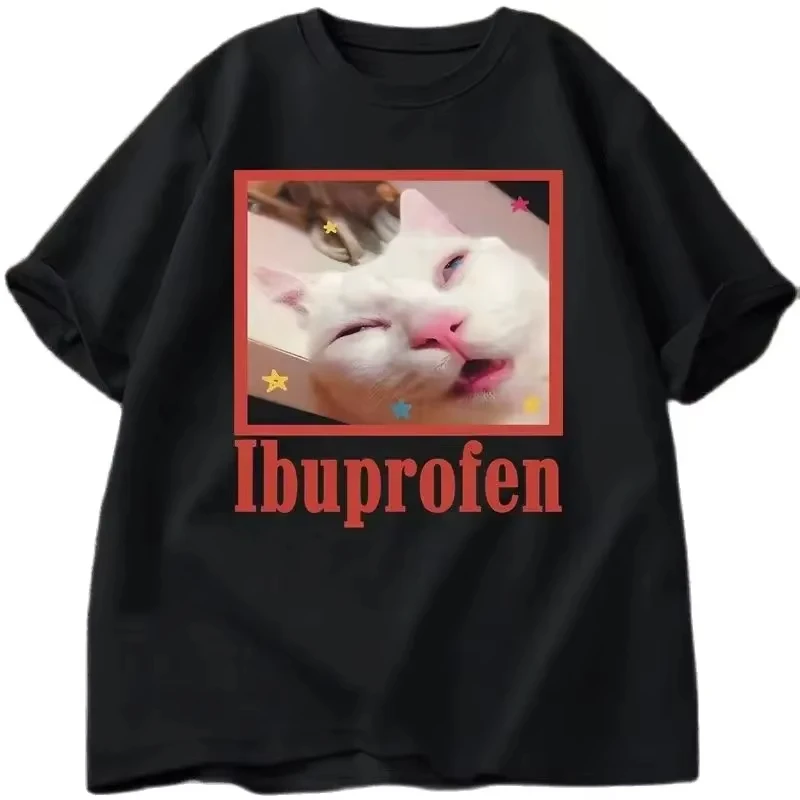 Футболка Ibuprofen Cat Meme, забавная футболка с рисунком кота, футболка с милым котом, повседневные хлопковые футболки, футболка большого размера для мужчин и женщин
Футболка Ibuprofen Cat Meme, забавная футболка с рисунком кота, футболка с милым котом, повседневные хлопковые футболки, футболка большого размера для мужчин и женщин