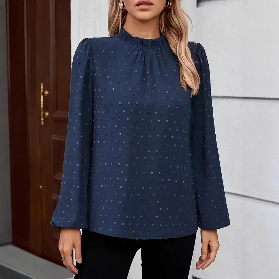 Roupas Femininas Round Neck Elegant Solid Color Loose Top Women's Office Commuting Daily Outdoor Versatile Vacation Top T-shirt
Roupas Femininas Round Neck Elegant Solid Color Loose Top Women's Office Commuting Daily Outdoor Versatile Vacation Top T-shirt